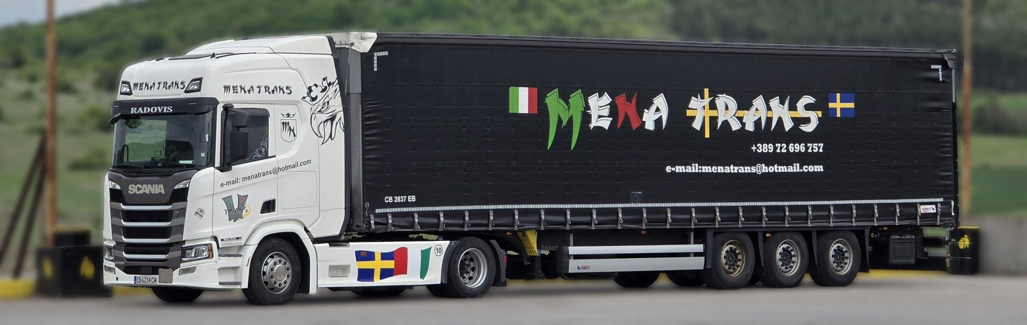 Kamion MENA TRANS spreman za međunarodni prijevoz